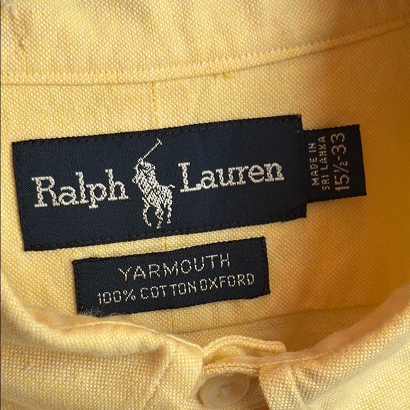 POLO RALPH LAUREN Short-Sleeve Button-Down Shirt, size 15 1/2 - 33 - Picture 2 of 7